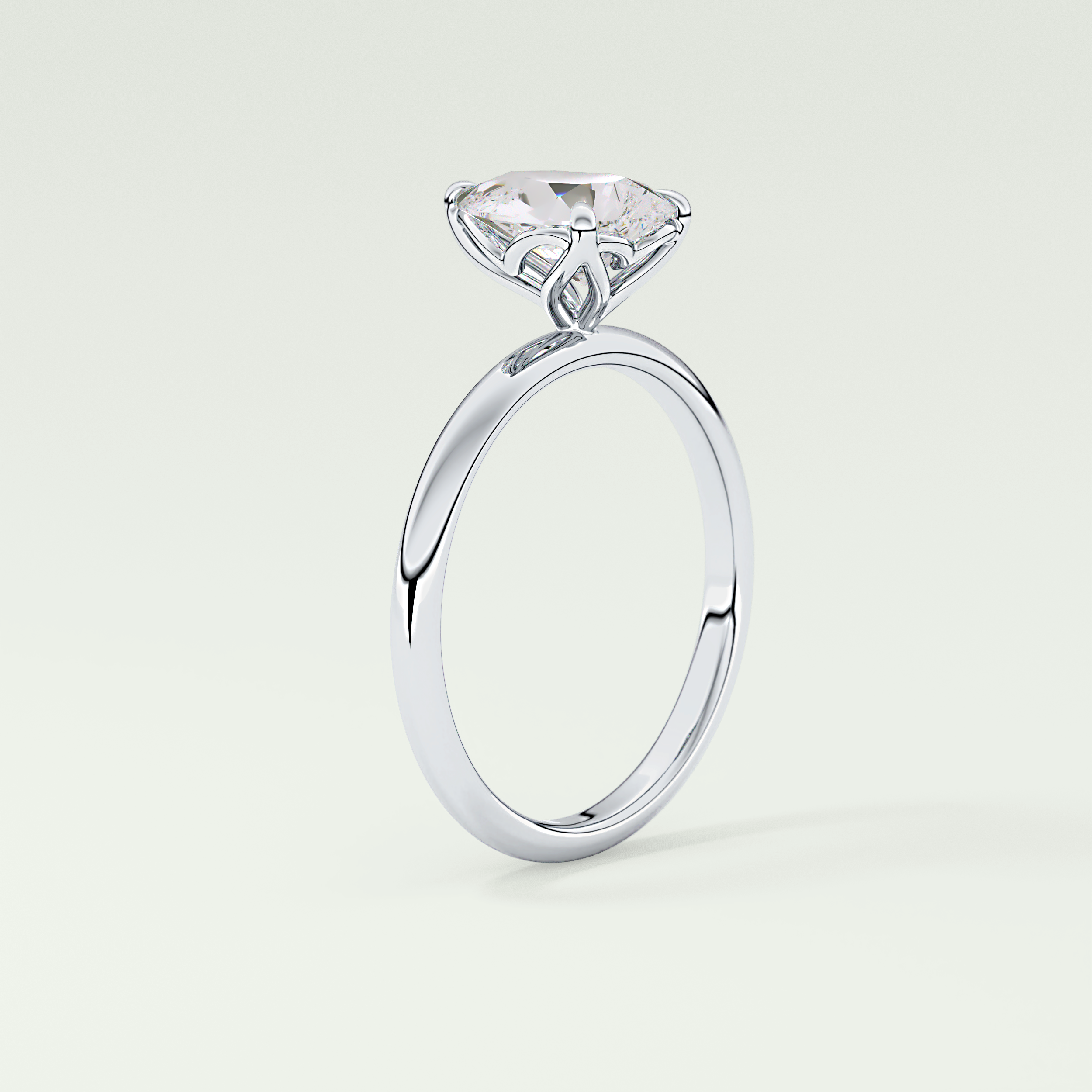 2.0 CT Pear Cut Solitaire Lab-Grown Diamond Engagement Ring 17