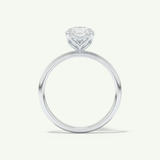 2.0 CT Pear Cut Solitaire Lab-Grown Diamond Engagement Ring