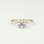 2.0 CT Cushion Cut Solitaire Lab-Grown Diamond Engagement Ring 1