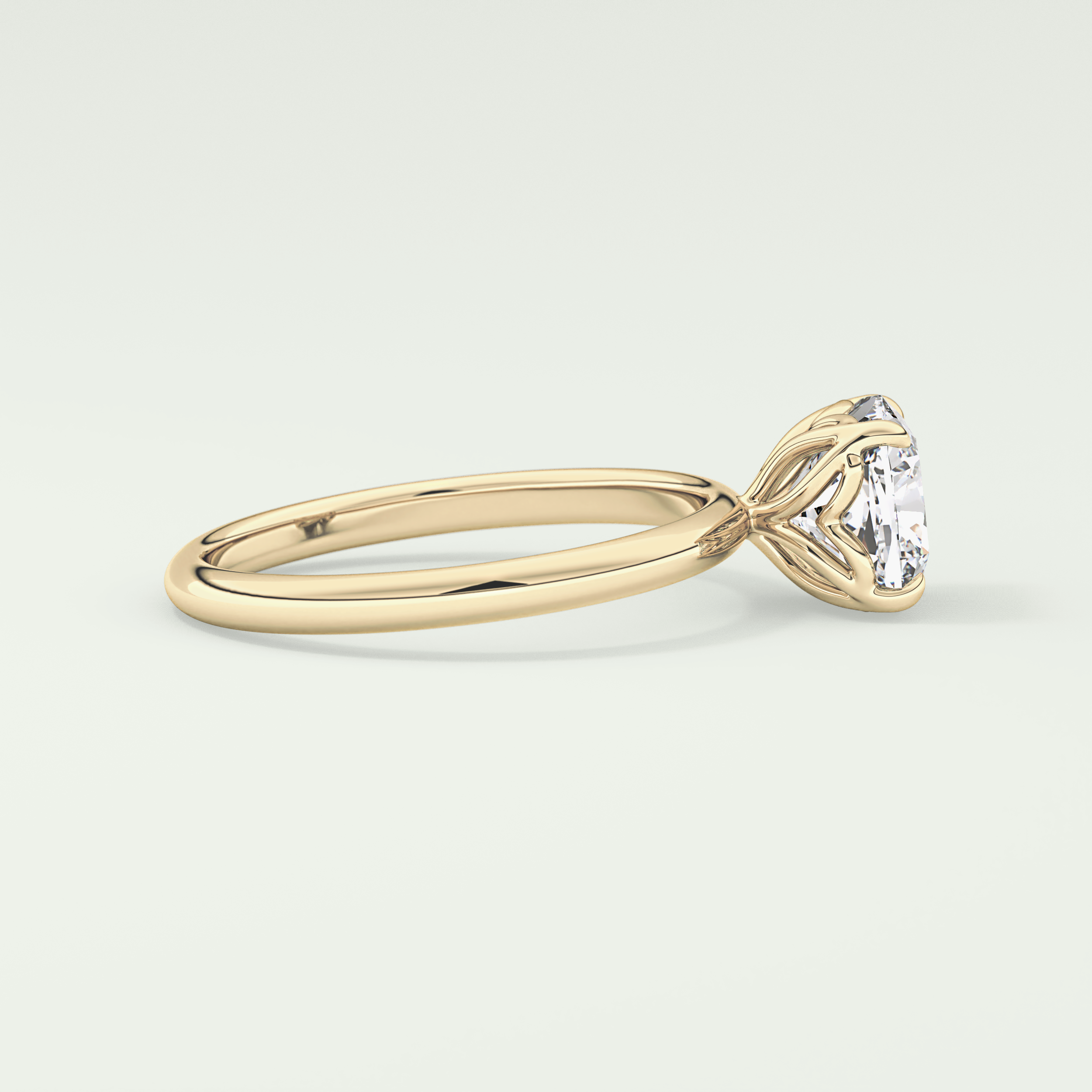 2.0 CT Cushion Cut Solitaire Lab-Grown Diamond Engagement Ring 3