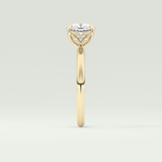 2.0 CT Cushion Cut Solitaire Lab-Grown Diamond Engagement Ring 4