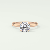 2.0 CT Cushion Cut Solitaire Lab-Grown Diamond Engagement Ring 7