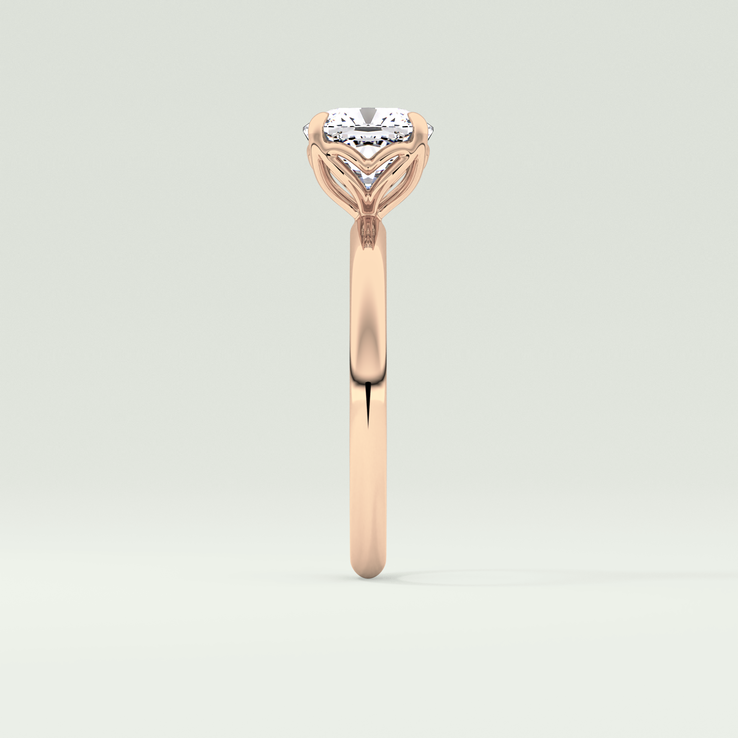 2.0 CT Cushion Cut Solitaire Lab-Grown Diamond Engagement Ring 10