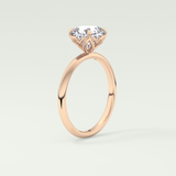2.0 CT Cushion Cut Solitaire Lab-Grown Diamond Engagement Ring 11
