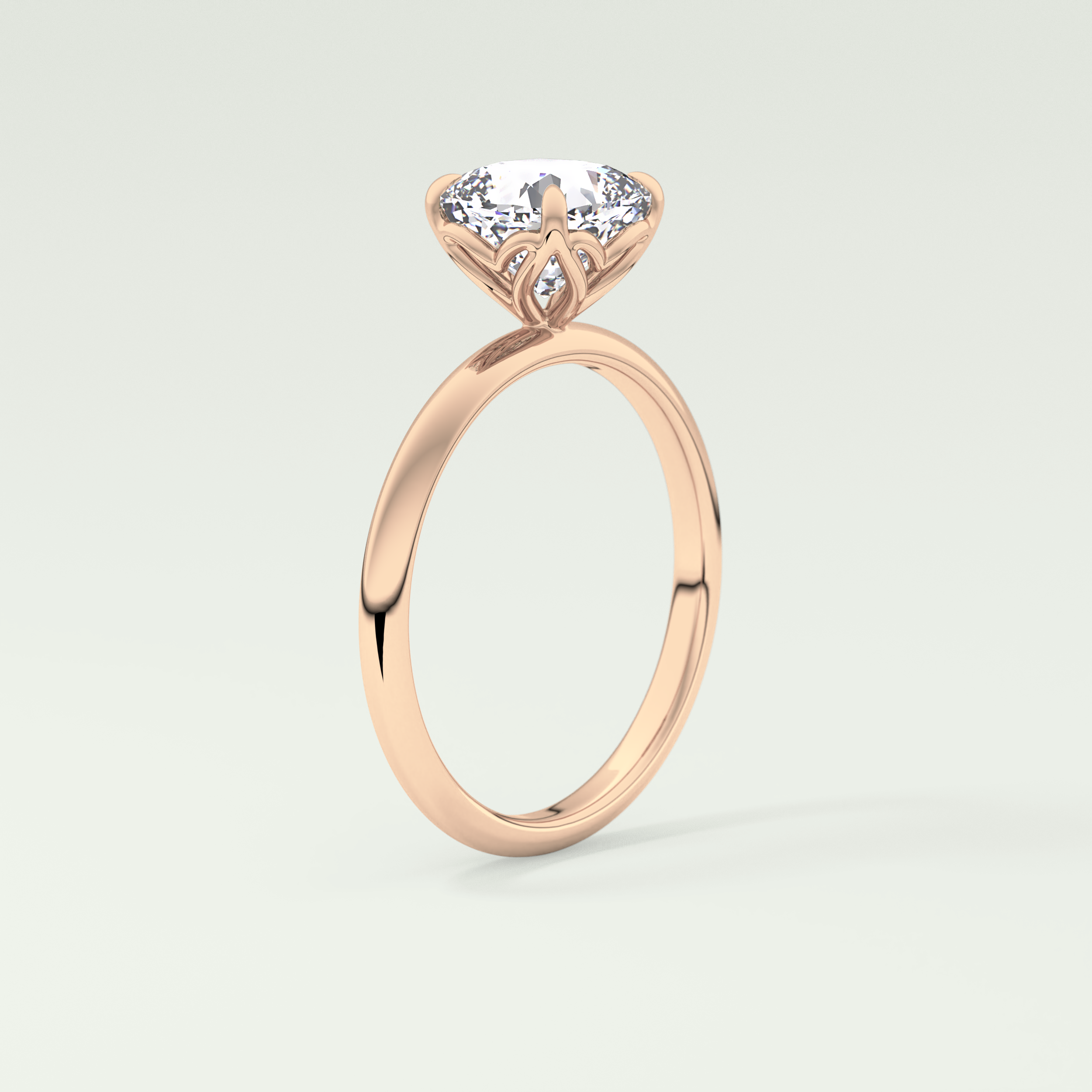 2.0 CT Cushion Cut Solitaire Lab-Grown Diamond Engagement Ring 11