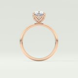 2.0 CT Cushion Cut Solitaire Lab-Grown Diamond Engagement Ring 12