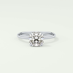 2.0 CT Cushion Cut Solitaire Lab-Grown Diamond Engagement Ring 13
