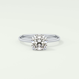 2.0 CT Cushion Cut Solitaire Lab-Grown Diamond Engagement Ring 13