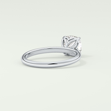 2.0 CT Cushion Cut Solitaire Lab-Grown Diamond Engagement Ring 14