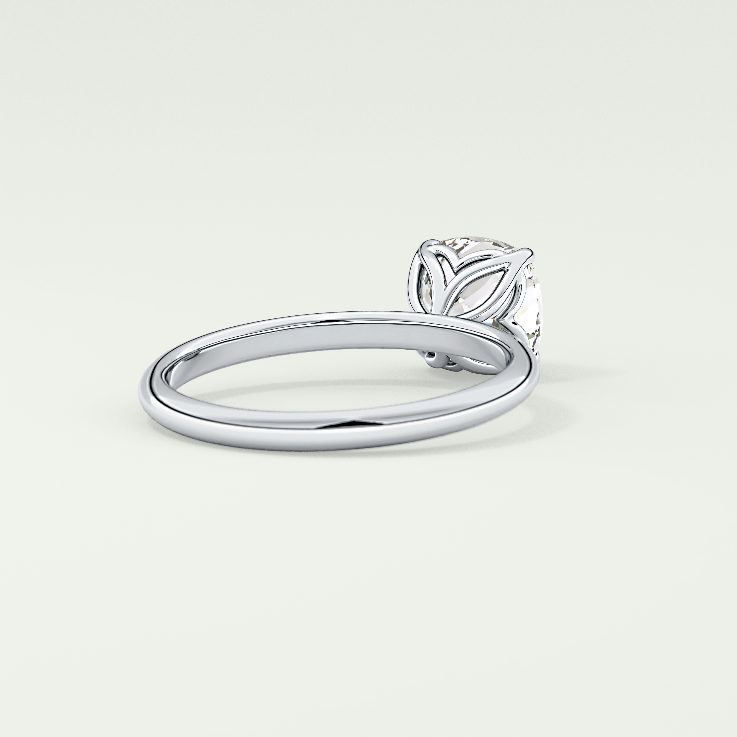 2.0 CT Cushion Cut Solitaire Lab-Grown Diamond Engagement Ring 14