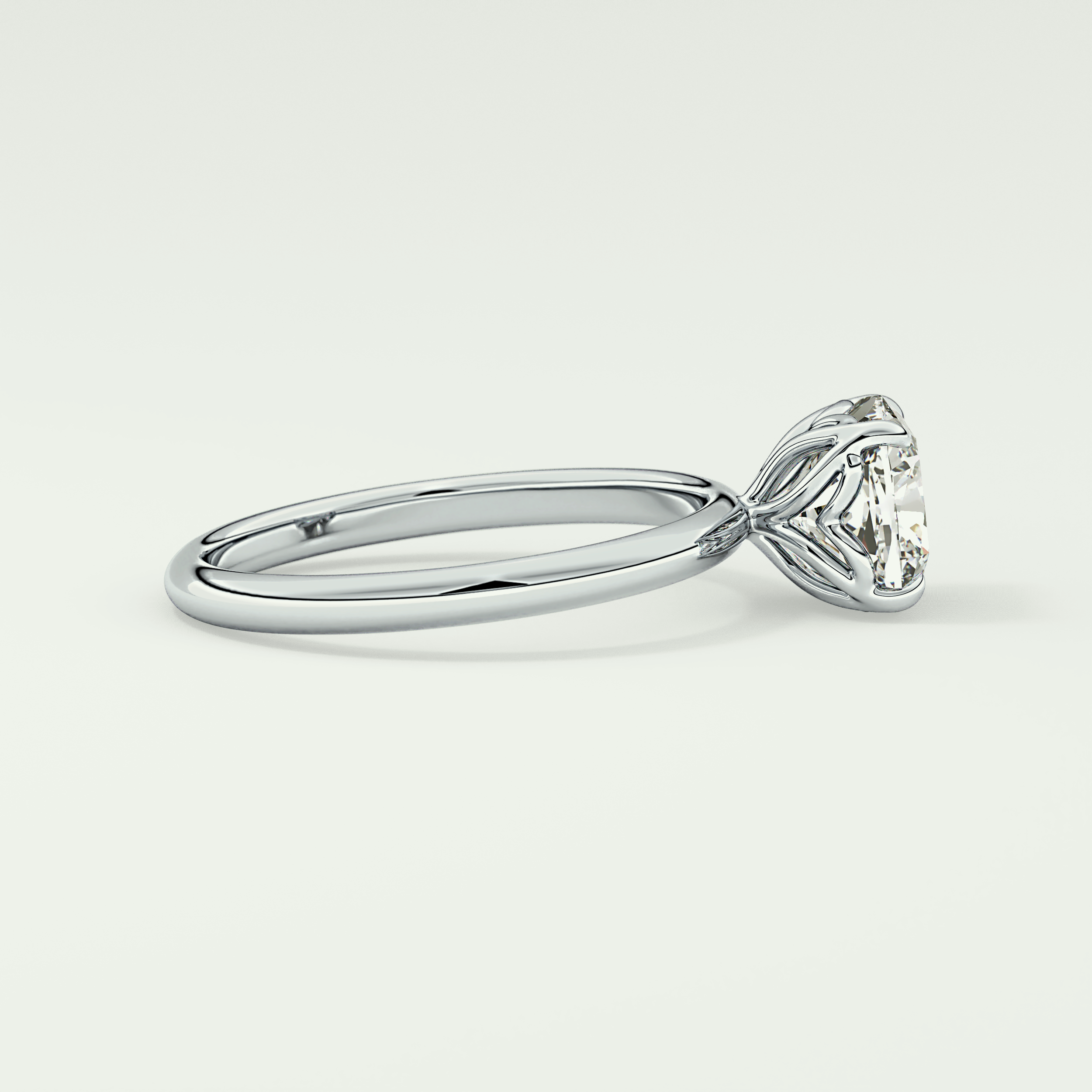 2.0 CT Cushion Cut Solitaire Lab-Grown Diamond Engagement Ring 15