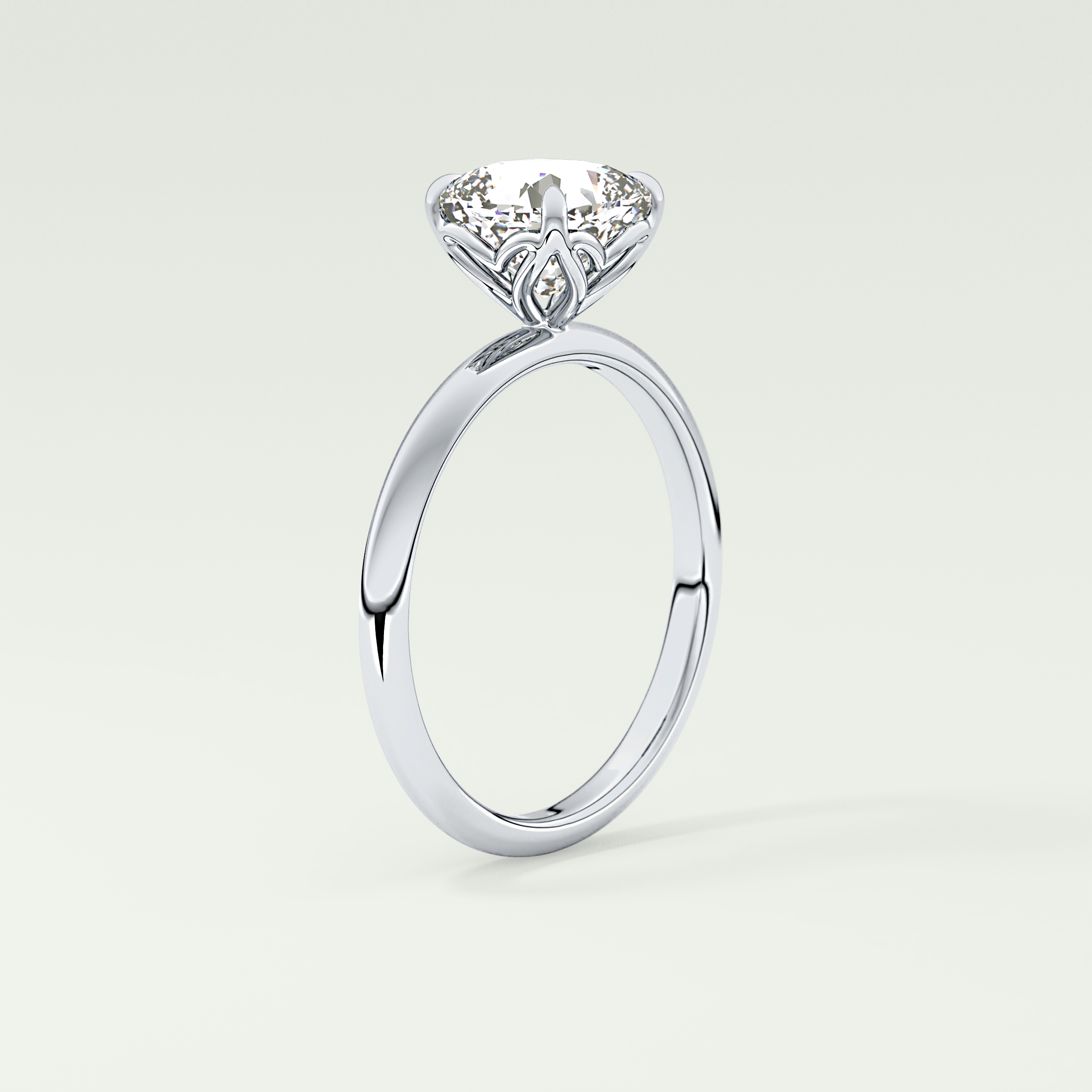 2.0 CT Cushion Cut Solitaire Lab-Grown Diamond Engagement Ring 17
