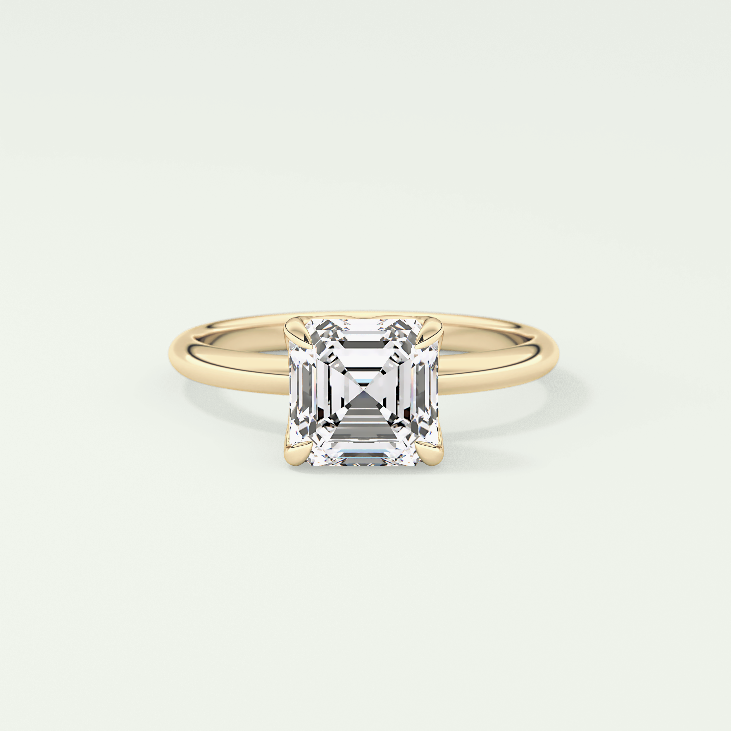 2.0 CT Asscher Cut Solitaire Lab-Grown Diamond Engagement Ring 1