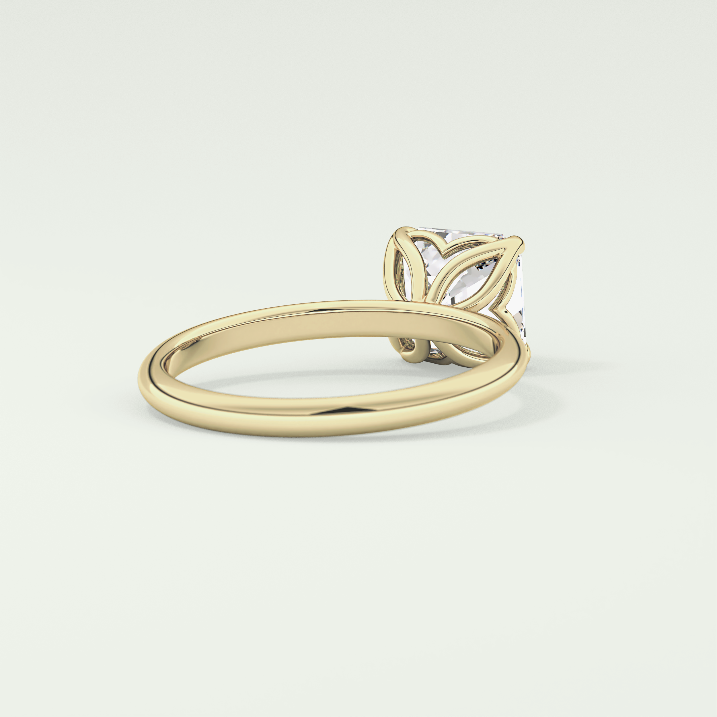 2.0 CT Asscher Cut Solitaire Lab-Grown Diamond Engagement Ring 2