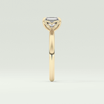 2.0 CT Asscher Cut Solitaire Moissanite Engagement Rings 4