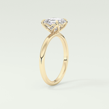 2.0 CT Asscher Cut Solitaire Lab-Grown Diamond Engagement Ring 5