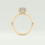 2.0 CT Asscher Cut Solitaire Lab-Grown Diamond Engagement Ring 6