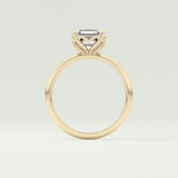 2.0 CT Asscher Cut Solitaire Lab-Grown Diamond Engagement Ring 6