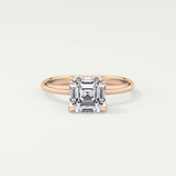 2.0 CT Asscher Cut Solitaire Lab-Grown Diamond Engagement Ring 7