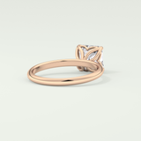 2.0 CT Asscher Cut Solitaire Lab-Grown Diamond Engagement Ring 8