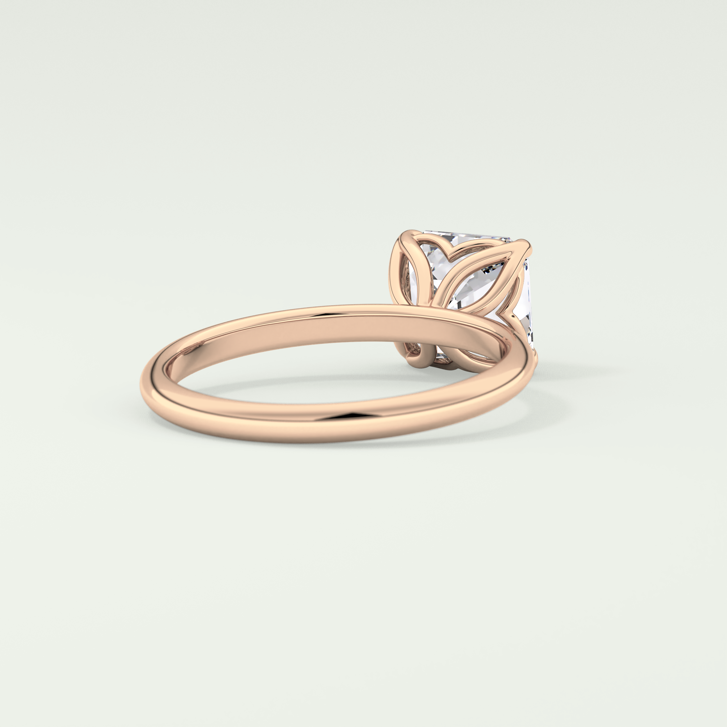 2.0 CT Asscher Cut Solitaire Lab-Grown Diamond Engagement Ring 8