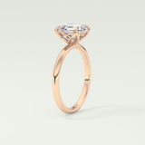 2.0 CT Asscher Cut Solitaire Lab-Grown Diamond Engagement Ring 11