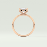 2.0 CT Asscher Cut Solitaire Lab-Grown Diamond Engagement Ring 12