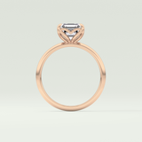 2.0 CT Asscher Cut Solitaire Lab-Grown Diamond Engagement Ring 12