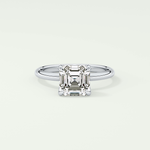 2.0 CT Asscher Cut Solitaire Lab-Grown Diamond Engagement Ring 13
