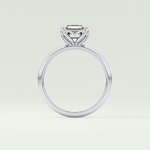2.0 CT Asscher Cut Solitaire Lab-Grown Diamond Engagement Ring 18