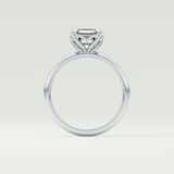 2.0 CT Asscher Cut Solitaire Lab-Grown Diamond Engagement Ring 18