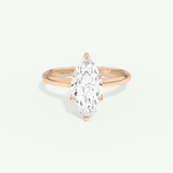 1.5 CT Marquise Cut Solitaire Lab-Grown Diamond Engagement Ring