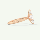 1.5 CT Marquise Cut Solitaire Lab-Grown Diamond Engagement Ring