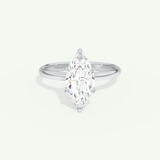 1.5 CT Marquise Cut Solitaire Lab-Grown Diamond Engagement Ring