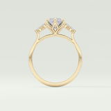 2.0 CT Marquise Cut Cluster & Pave Lab-Grown Diamond Engagement Ring 6