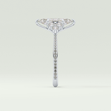 2.0 CT Marquise Cut Cluster & Pave Lab-Grown Diamond Engagement Ring 16