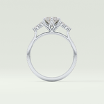 2.0 CT Marquise Cut Cluster & Pave Lab-Grown Diamond Engagement Ring 18