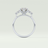 2.0 CT Marquise Cut Cluster & Pave Lab-Grown Diamond Engagement Ring 18