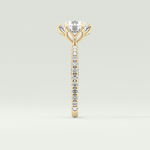 1.5  CT Round Cut Pave Lab-Grown Diamond Engagement Ring 4