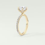 1.5  CT Round Cut Pave Lab-Grown Diamond Engagement Ring 5