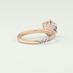 1.5  CT Round Cut Pave Lab-Grown Diamond Engagement Ring 8