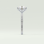 1.5  CT Round Cut Pave Lab-Grown Diamond Engagement Ring 16