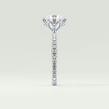 1.5  CT Round Cut Pave Lab-Grown Diamond Engagement Ring 16