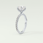 1.5  CT Round Cut Pave Lab-Grown Diamond Engagement Ring 17