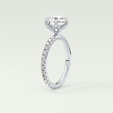 1.5  CT Round Cut Pave Lab-Grown Diamond Engagement Ring 17