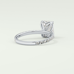 1.75 CT Emerald Cut Pave Lab-Grown Diamond Engagement Ring 14