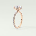 1.5 CT Oval Cut Pave Lab-Grown Diamond Engagement Ring 11