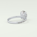 1.5 CT Oval Cut Pave Lab-Grown Diamond Engagement Ring 14