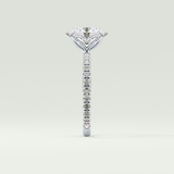 1.5 CT Oval Cut Pave Lab-Grown Diamond Engagement Ring 16