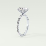 1.5 CT Oval Cut Pave Lab-Grown Diamond Engagement Ring 17